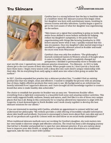 IN THE PRESS: Tru Skincare featured in Downtown Boulder | Dec 2022